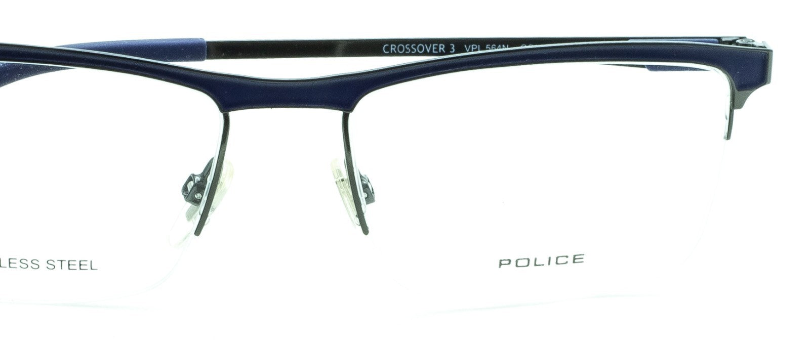 POLICE CROSSOVER 3 VPL564N COL. 0568 54mm Eyewear FRAMES RX Optical - New Italy
