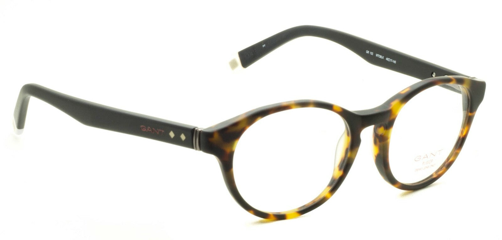 GANT RUGGER GR 103 MTOBLK 48mm RX Optical Eyewear FRAMES Glasses Eyeglasses -New