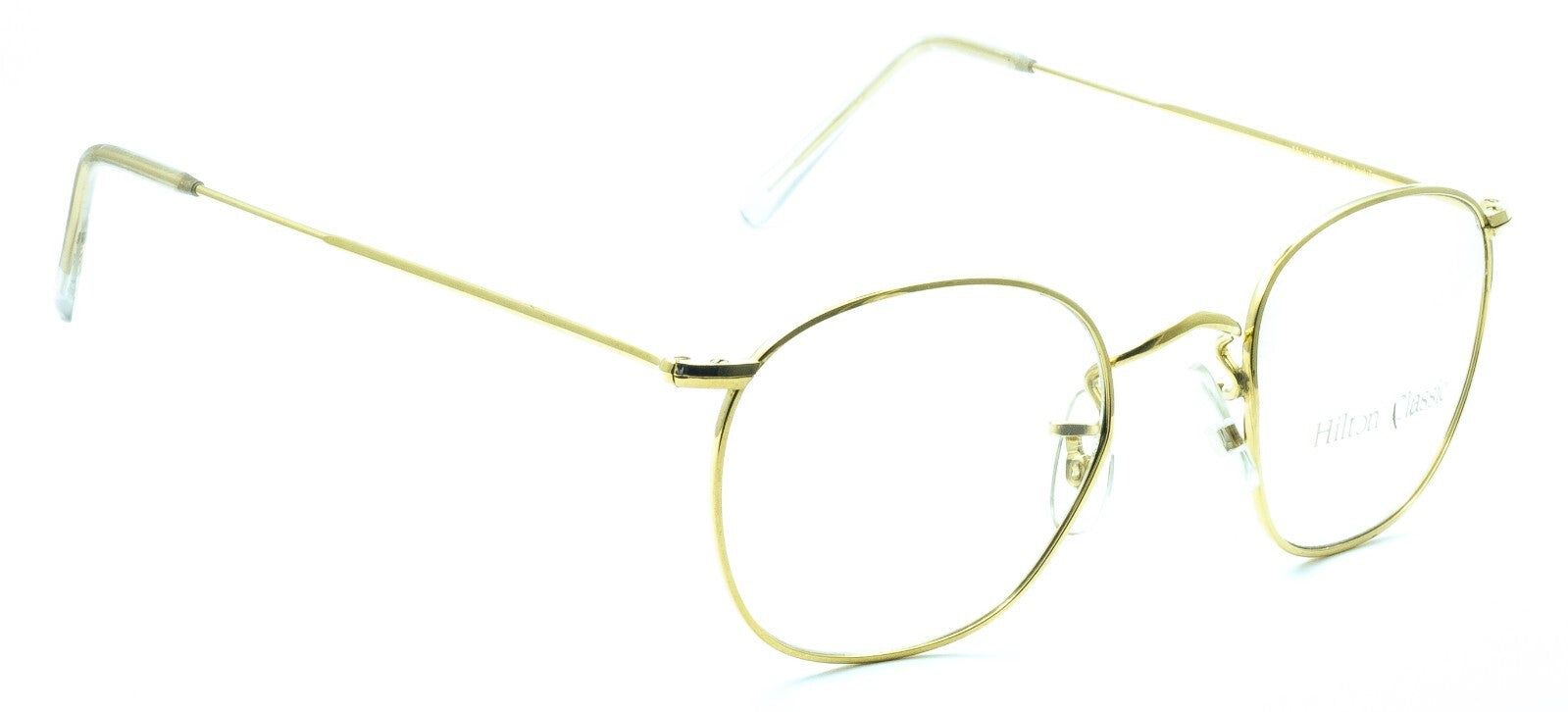 Hilton Classic 3 (SAVILE ROW) Quadra Gold 49x22mm FRAMES RX Optical Eyewear NOS