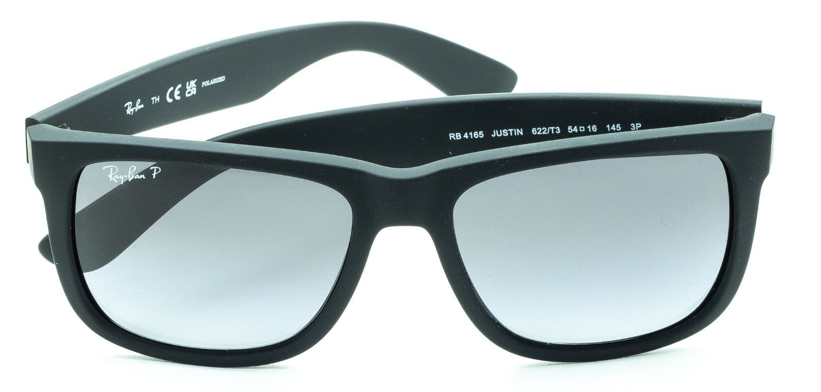 RAYBAN RAY BAN RB 4165 622/T3 3P Justin 54mm Polarized Sunglasses Shades - New