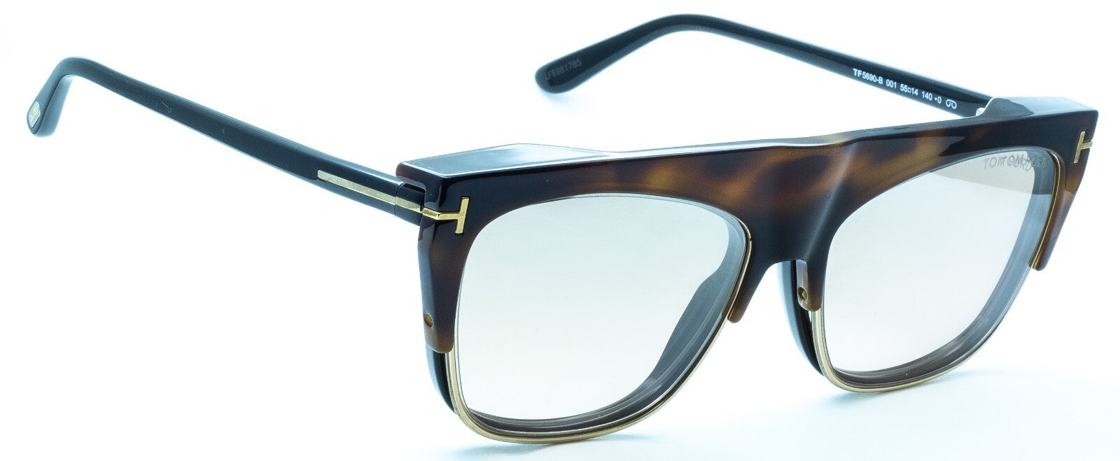 TOM FORD TF5690-B 001 55mm Blue Block Glasses Frames Eyewear RX - New BNIB Italy