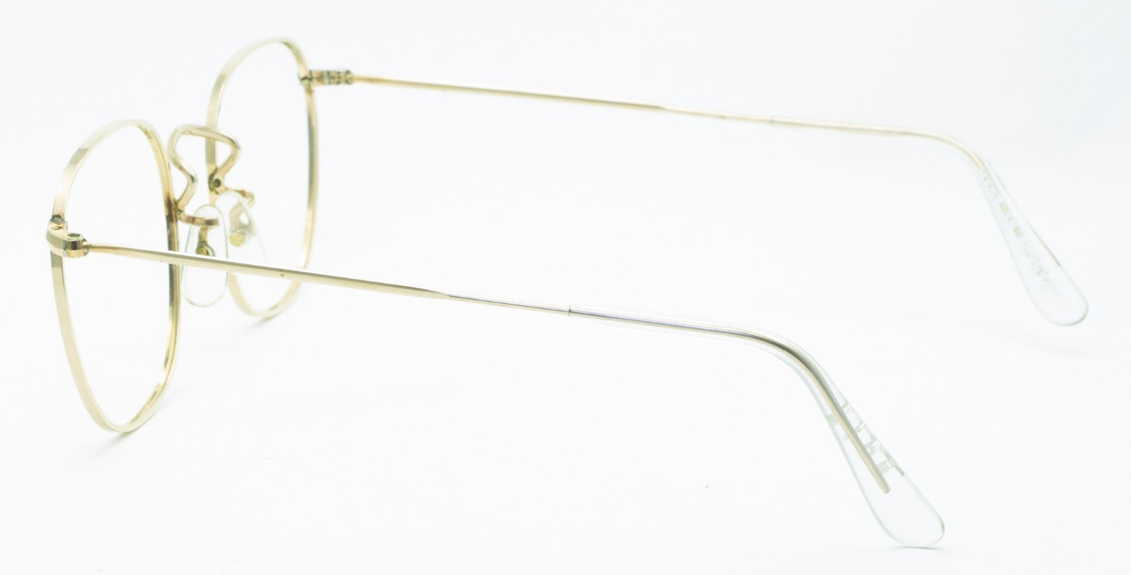 B.O.I.C. (SAVILE ROW) ENGLAND Fairway Gold 46x20mm PANTO Quadra RX Optical NOS