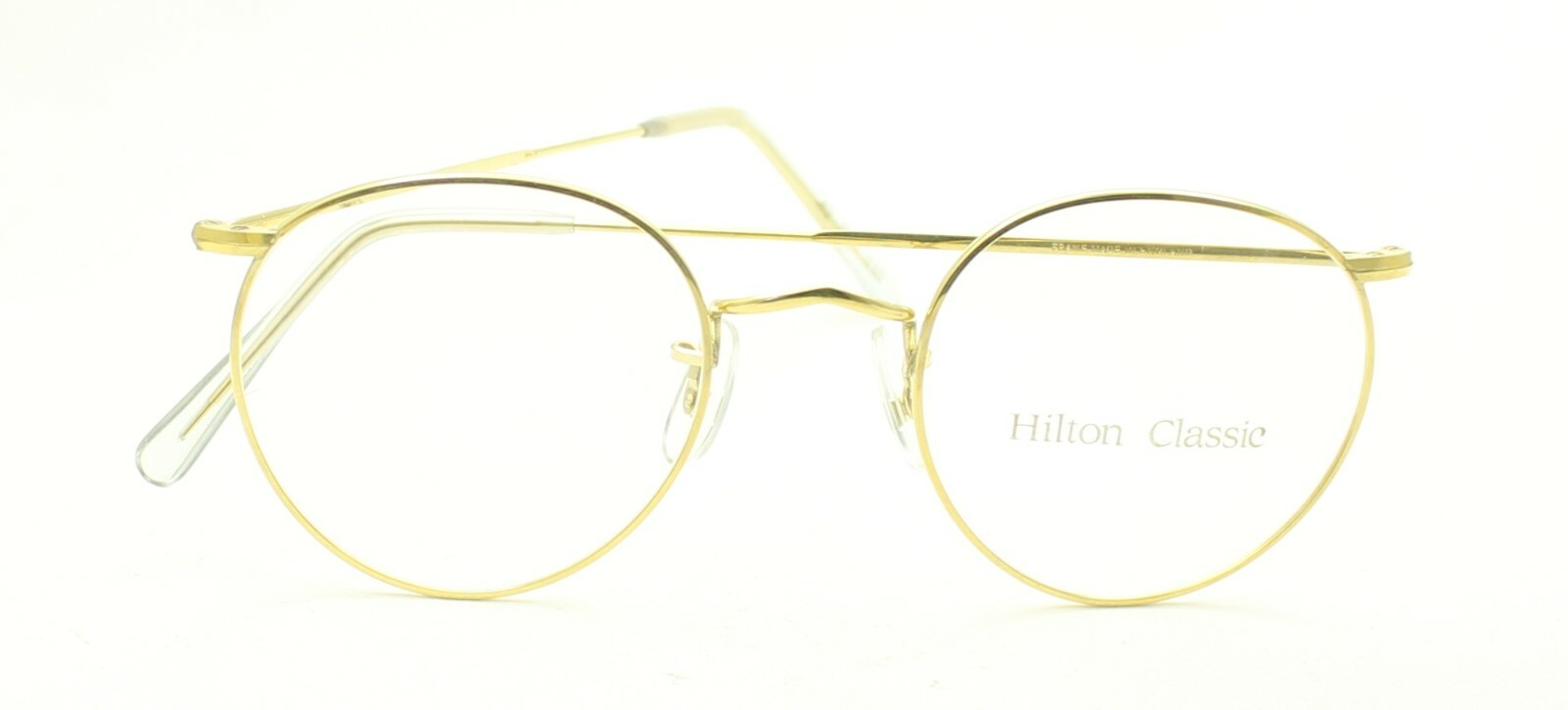 Hilton Classic 1 (SAVILE ROW) Panto Gold 49x20mm FRAMES RX Optical Glasses - NOS