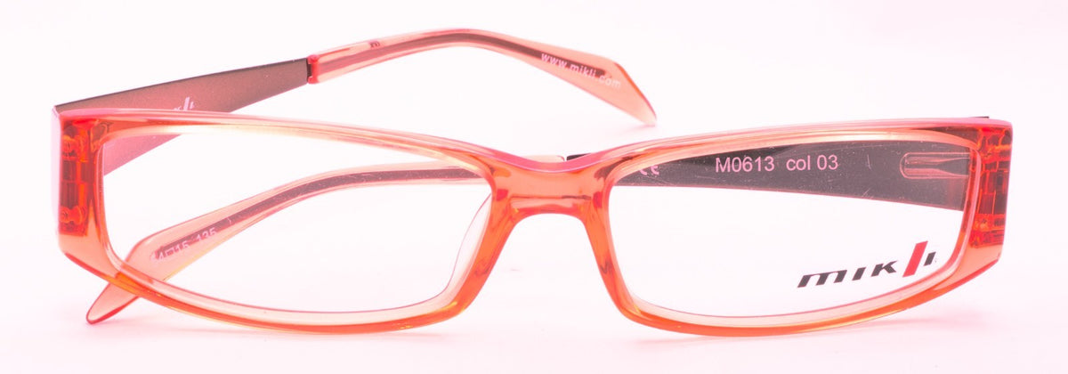 MIKLI M0613 03 Clear Red 54mm Eyewear RX Optical FRAMES Glasses Eyeglasses - New