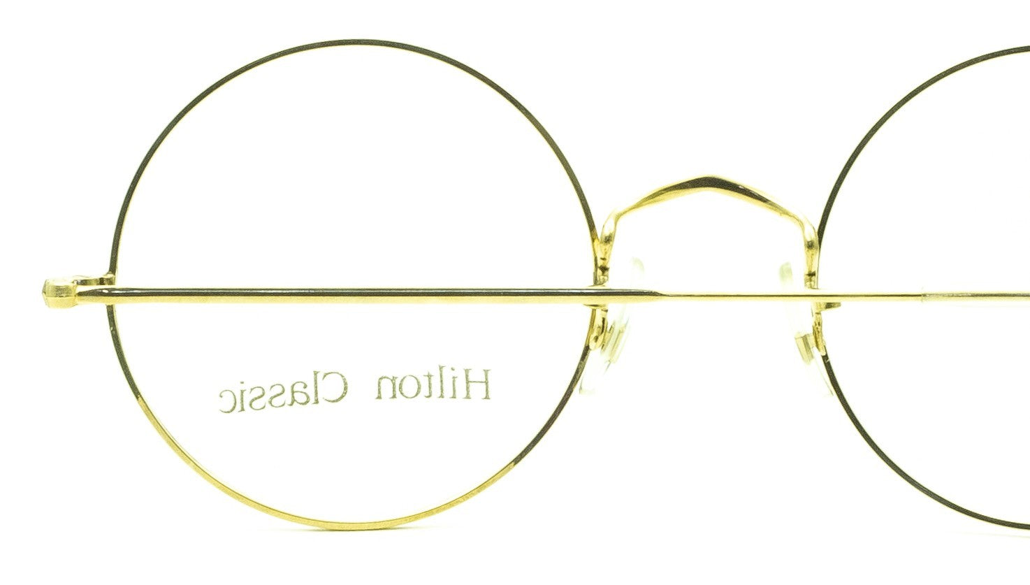 Hilton Classic 2 (SAVILE ROW) Round Gold 49x22mm FRAMES RX Optical Glasses - NOS