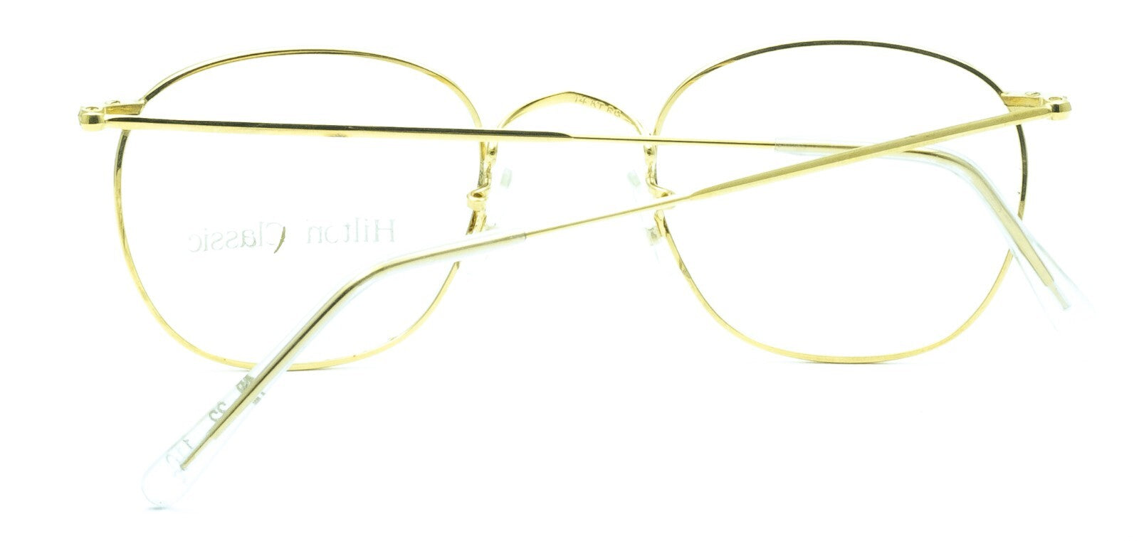 Hilton Classic 3 (SAVILE ROW) Quadra Gold 49x22mm FRAMES RX Optical Eyewear NOS