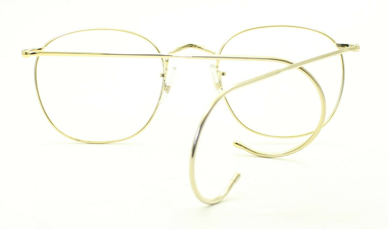 SAVILE ROW ENGLAND Gold 48x20mm PANTO Quadra RX Optical Eyeglasses Frames - NOS