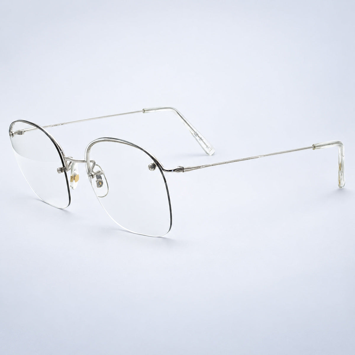 SAVILE ROW ENGLAND Rimway Rhodium 52x20mm Eyewear FRAMES RX Optical - New NOS