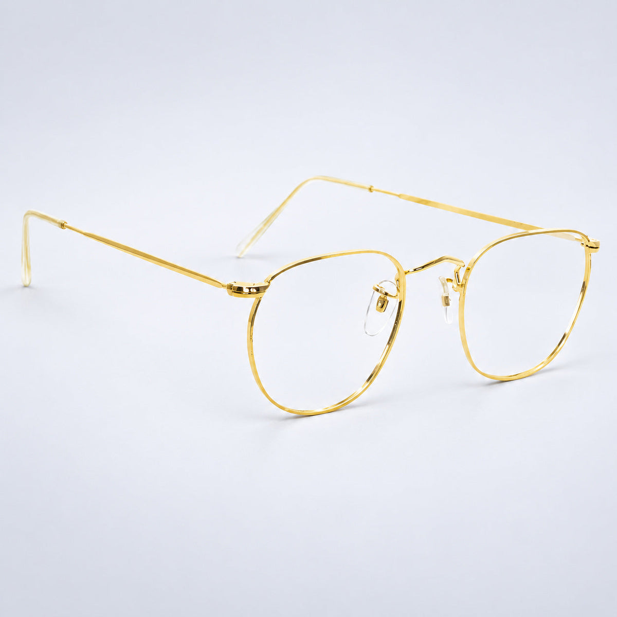 B.O.I.C. (SAVILE ROW) ENGLAND Fairway Gold 49x20mm PANTO Quadra RX Optical NOS