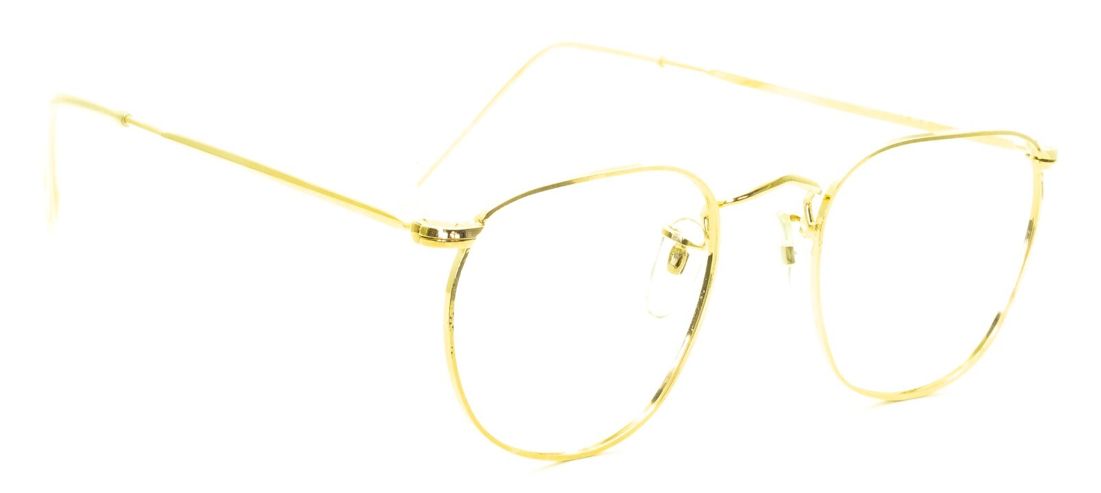 B.O.I.C. (SAVILE ROW) ENGLAND Fairway Gold 49x20mm PANTO Quadra RX Optical NOS