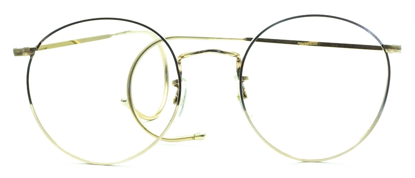 B.O.I.C. LONDON LINE (SAVILE ROW) Fairway Panto 49x20mm Gold RX Optical - NOS