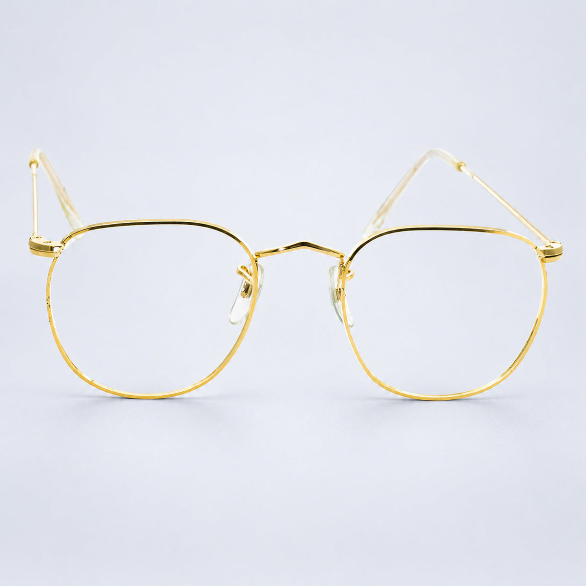 B.O.I.C. (SAVILE ROW) ENGLAND Fairway Gold 47x20mm PANTO Quadra RX Optical NOS