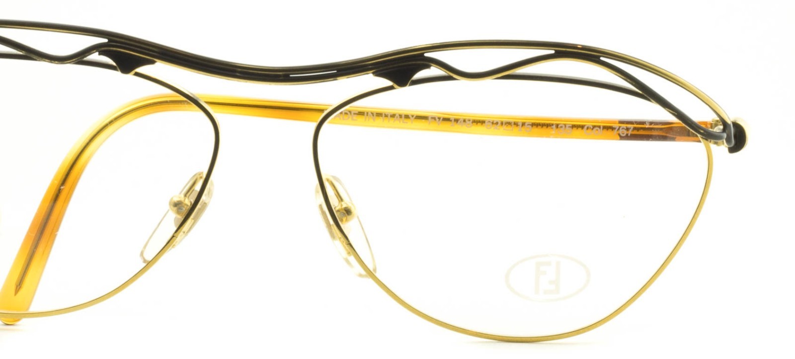 FENDI FV 148 Col. 767 Eyewear RX Optical FRAMES NEW Glasses Eyeglasses Italy-NOS