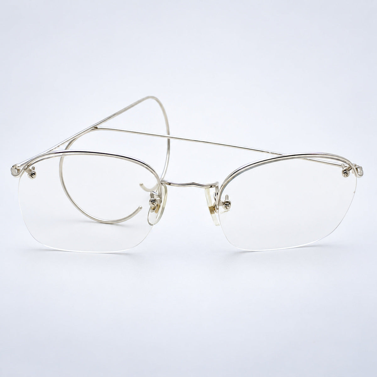 ALGHA (SAVILE ROW) Rimway Rhodium 52x18mm Eyewear FRAMES RX Optical Eyeglasses