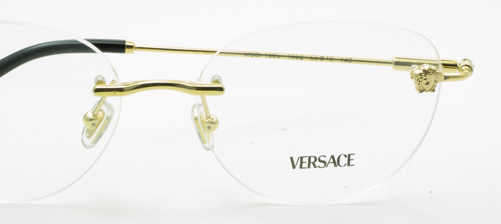 VERSACE MOD 1305 1002 55mm Eyewear FRAMES RX Optical Eyeglasses New - Italy