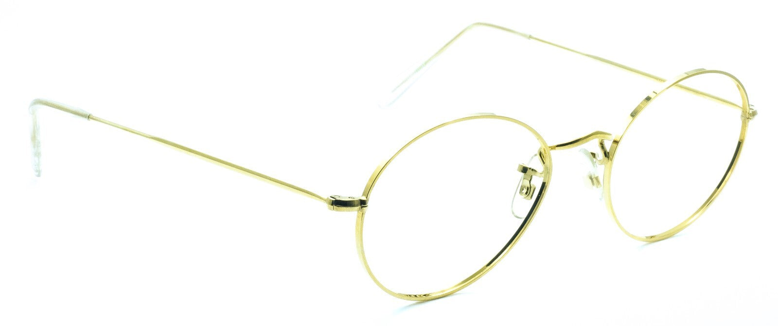 ALGHA London Line (SAVILE ROW) Gold Oval 52x20mm FRAMES RX Optical Glasses - NOS