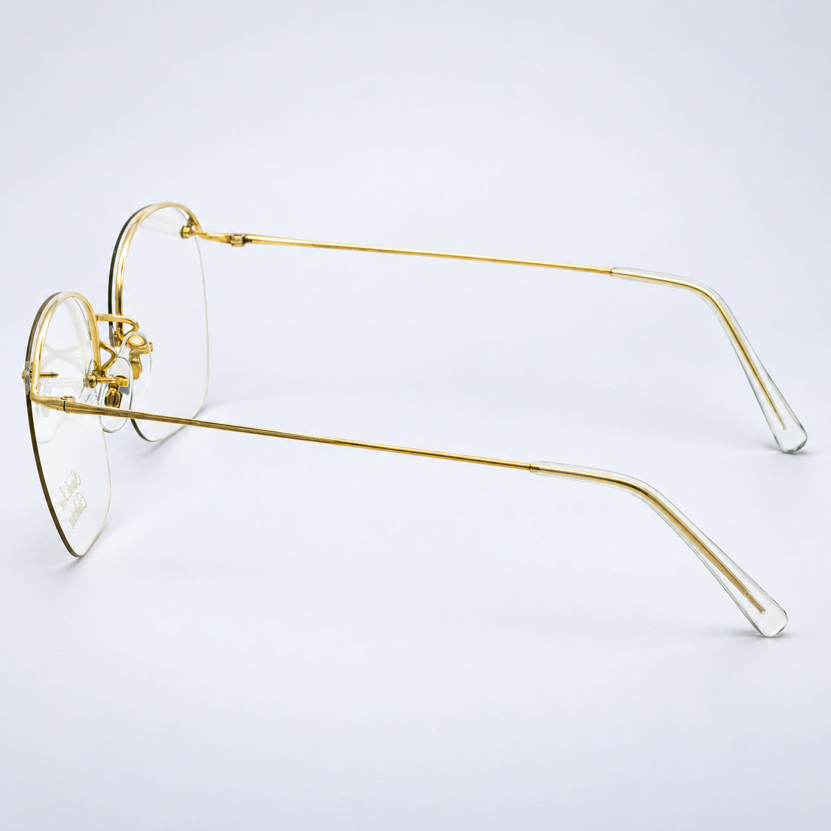 SAVILE ROW ENGLAND Rimway Gold 52x18mm Eyewear FRAMES RX Optical Eyeglasses -NOS