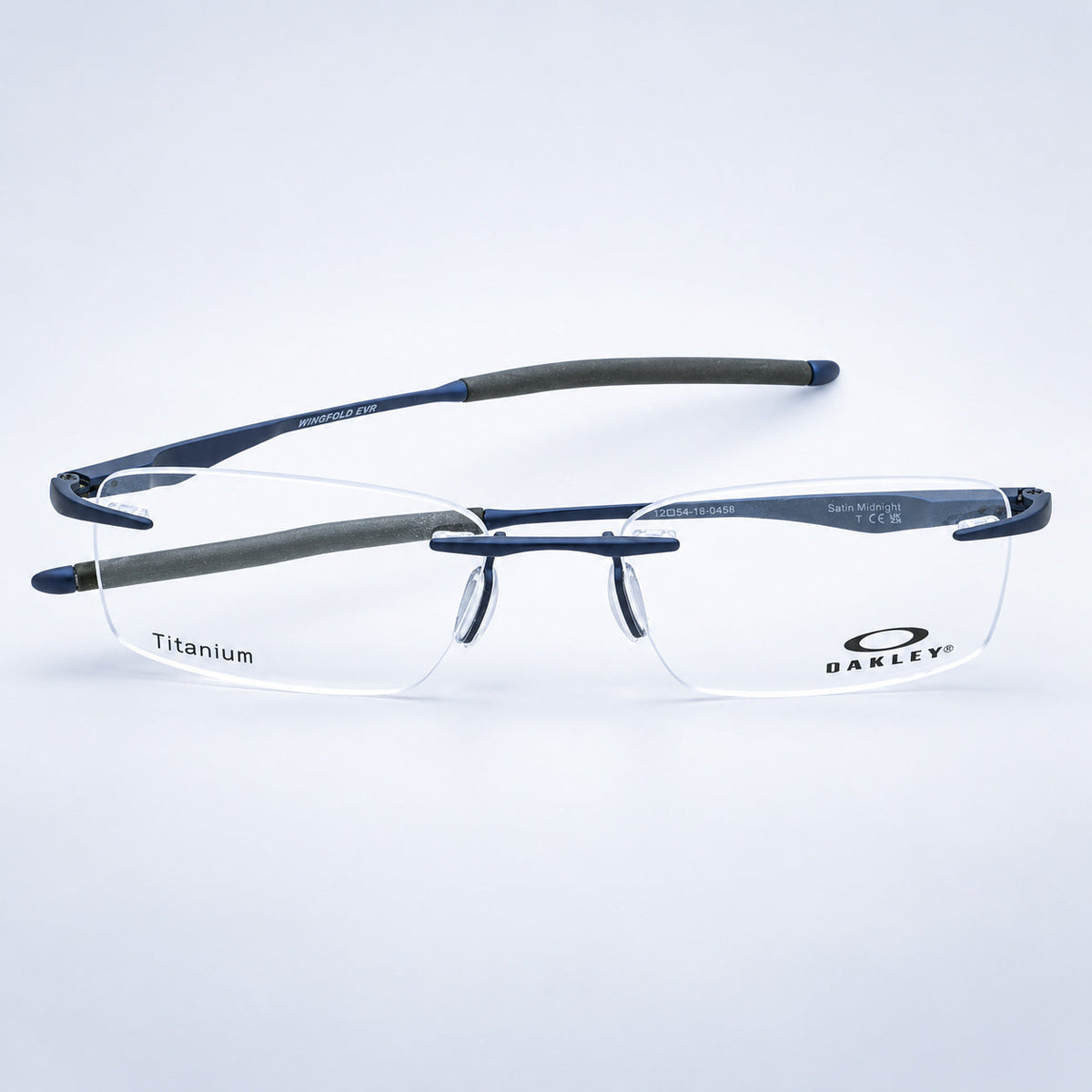 OAKLEY WINGFOLD EVR OX5118-0453 53mm Blue Eyewear FRAMES RX Optical Glasses New