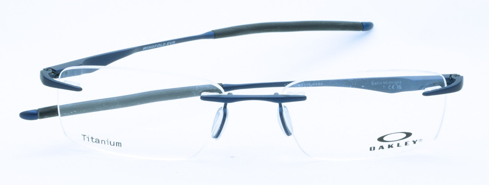 OAKLEY WINGFOLD EVR OX5118-0453 53mm Blue Eyewear FRAMES RX Optical Glasses New