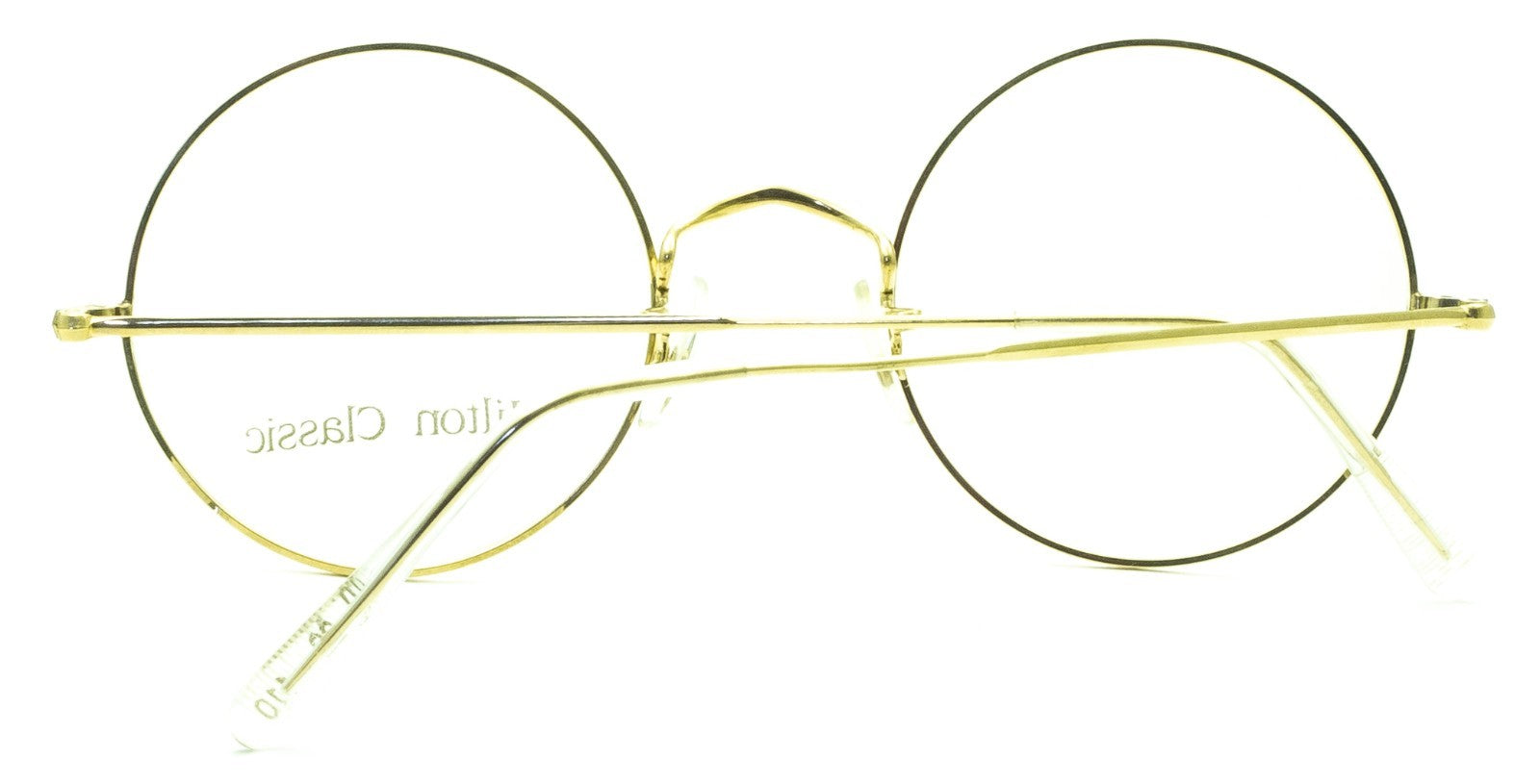 Hilton Classic 2 (SAVILE ROW) Round Gold 49x22mm FRAMES RX Optical Glasses - NOS