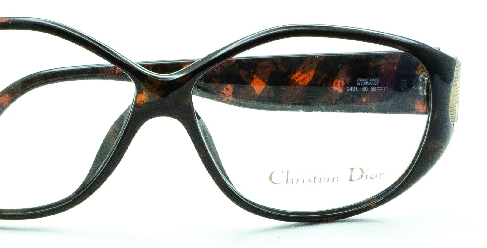 CHRISTIAN DIOR 2491 80 58mm Eyewear Glasses RX Optical FRAMES VINTAGE - Germany