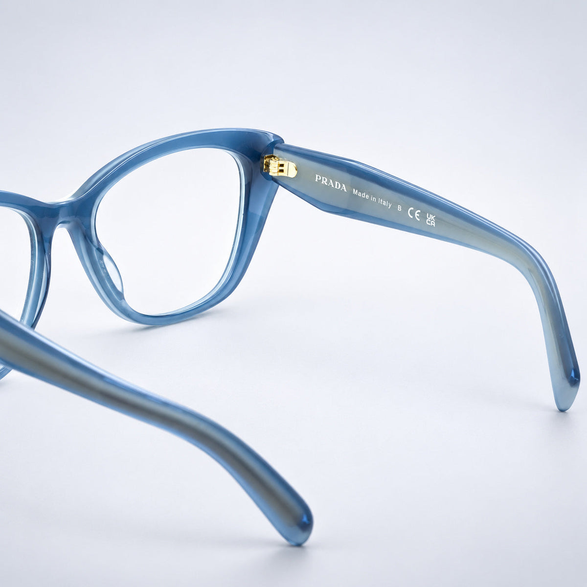 PRADA VPR 19W 07Q-1O1 53mm Eyewear FRAMES RX Optical Eyeglasses Glasses - Italy