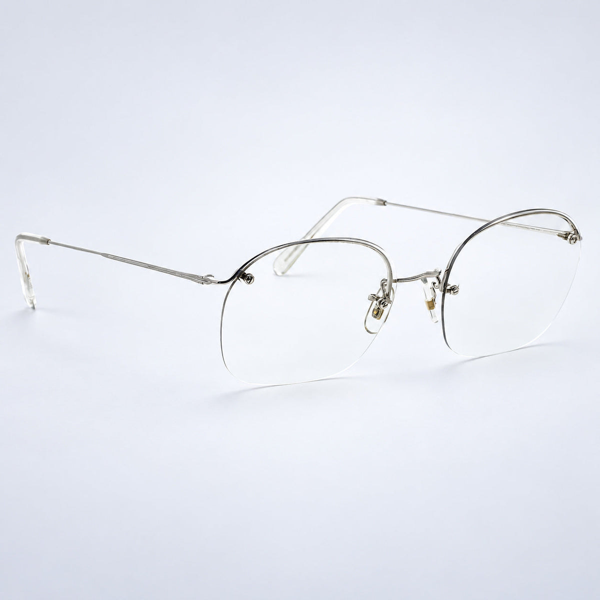 SAVILE ROW ENGLAND Rimway Rhodium 50x20mm Eyewear FRAMES RX Optical - New NOS