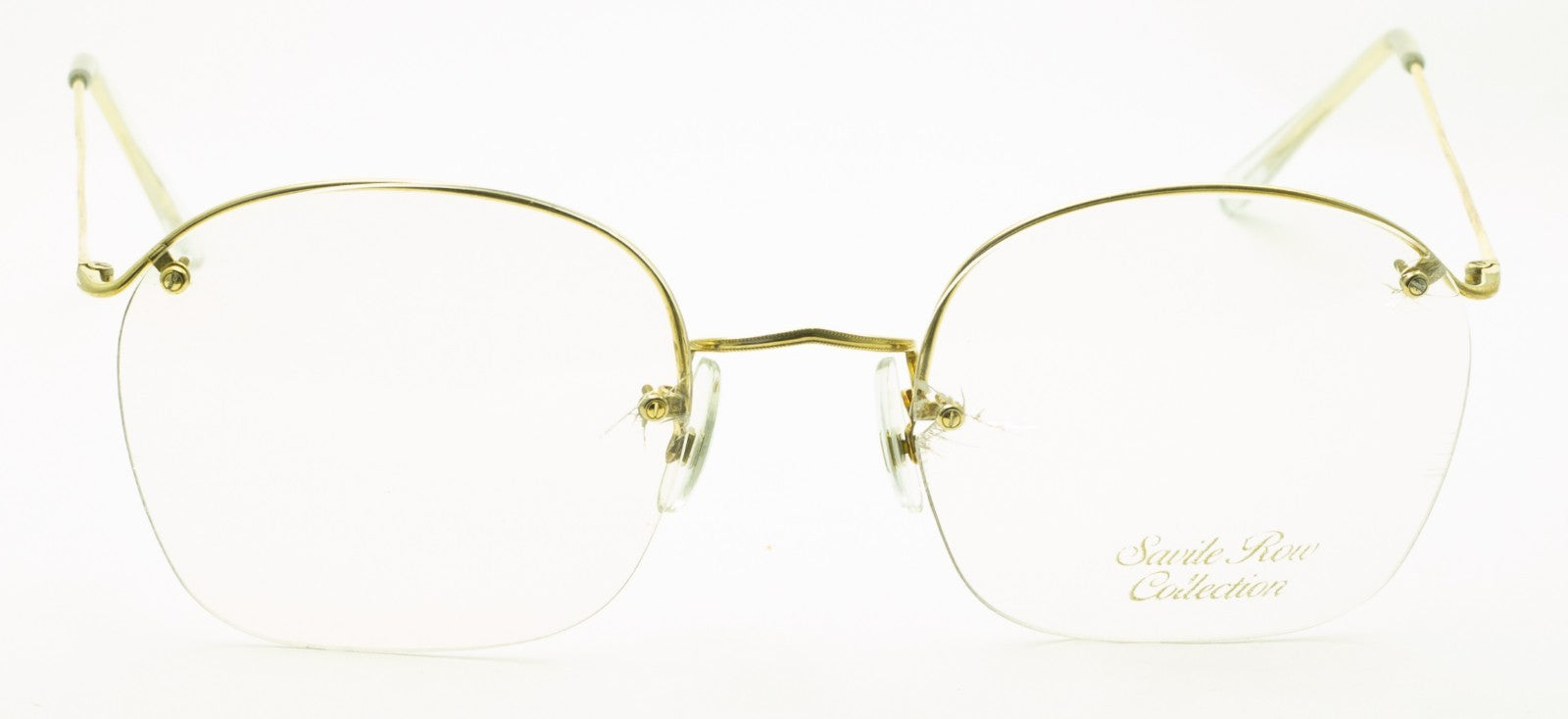 SAVILE ROW ENGLAND Rimway Gold 53x19mm Eyewear FRAMES RX Optical Eyeglasses -NOS