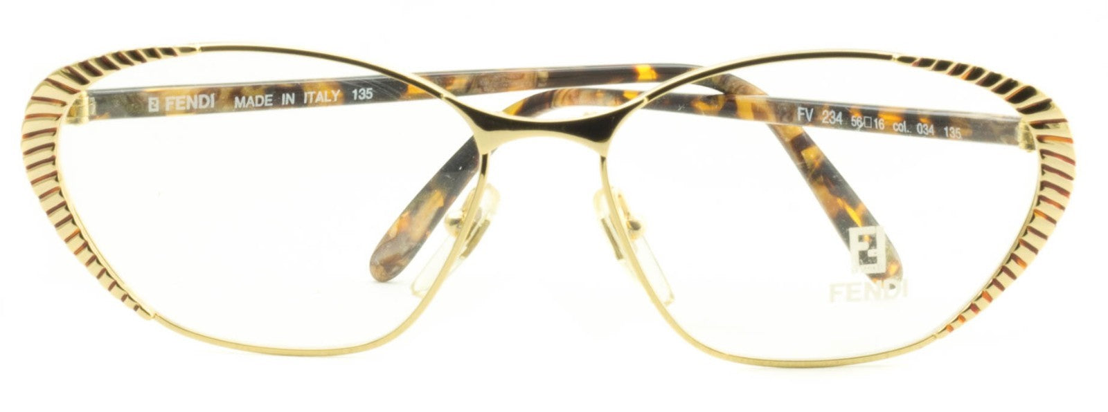 FENDI FV 234 Col 034 Eyewear RX Optical FRAMES NEW Glasses Eyeglasses Italy -NOS