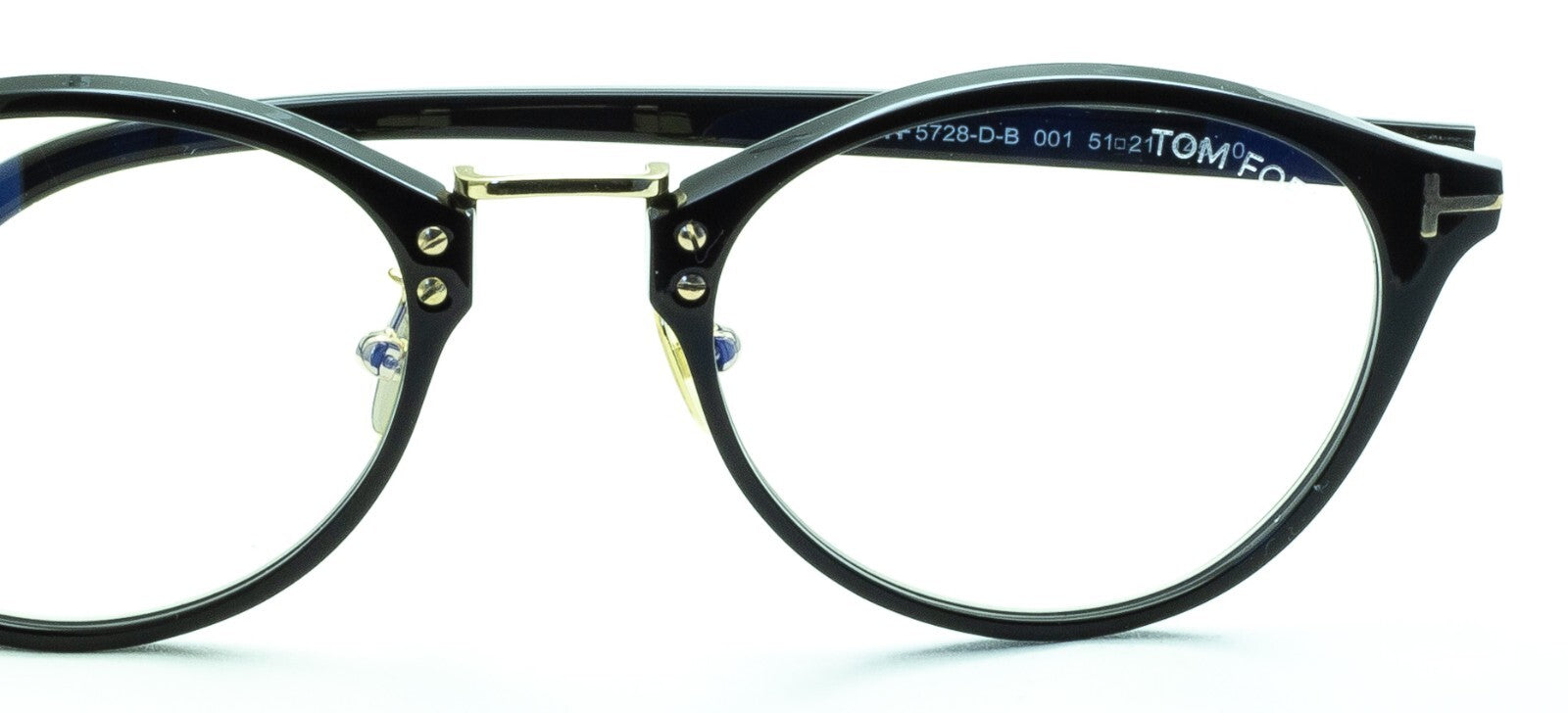 TOM FORD TF5728-D-B 001 51mm Blue Block Glasses Frames Eyewear RX - New Italy