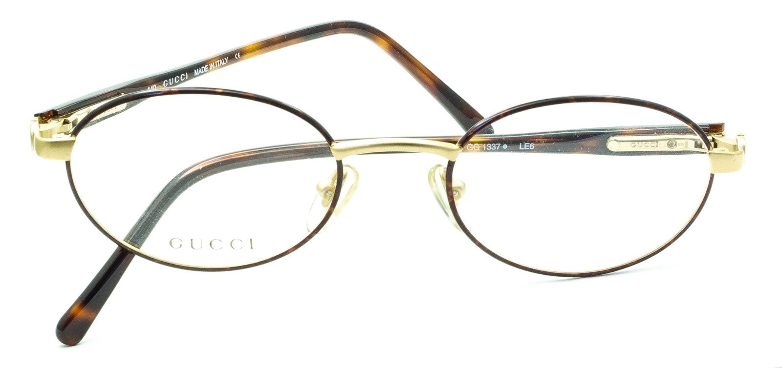 GUCCI GG 1337 LE6 50mm Vintage Eyewear FRAMES RX Optical Eyeglasses - New Italy