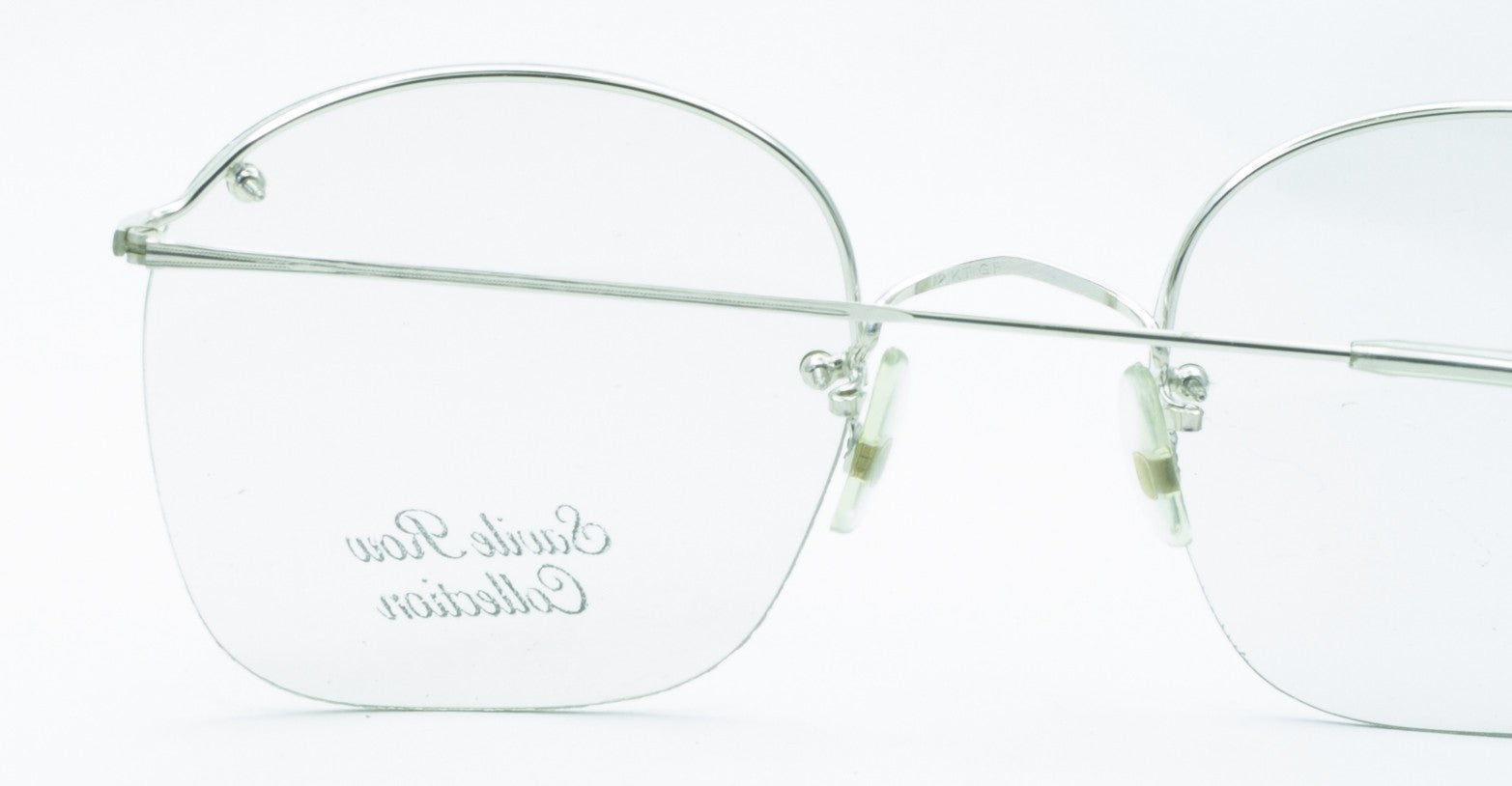 SAVILE ROW ENGLAND Rimway Rhodium 54x22mm Eyewear FRAMES RX Optical - New NOS