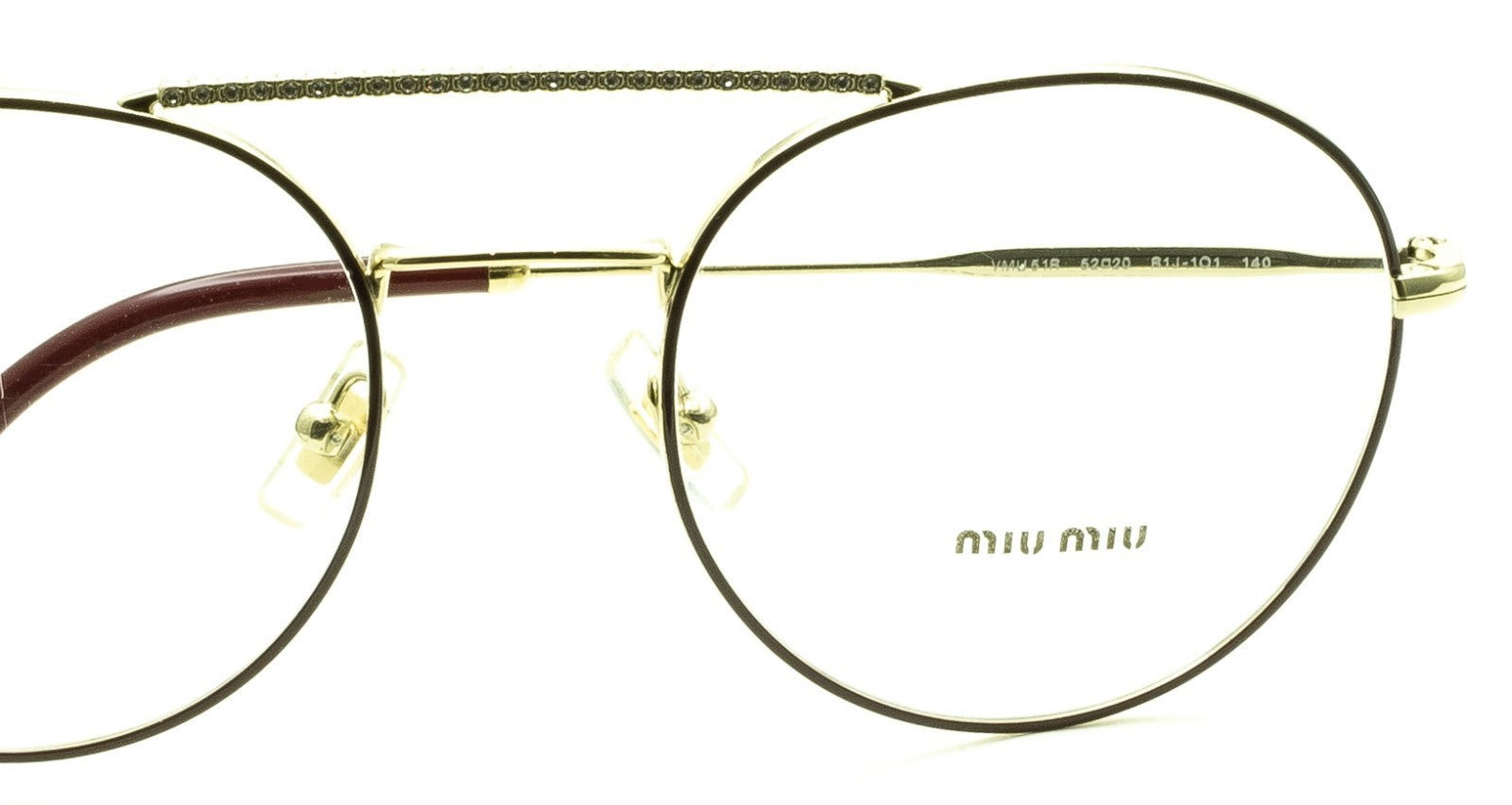 MIU MIU VMU 51R R1J-1O1 52mm Eyewear FRAMES RX Optical Eyeglasses Glasses- Italy