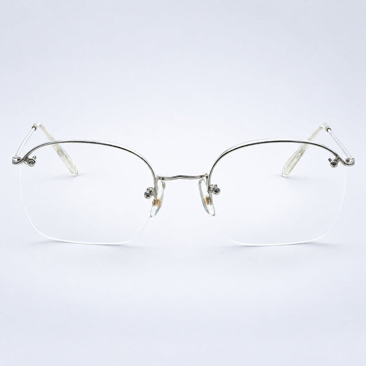 SAVILE ROW ENGLAND Rimway Rhodium 48x20mm Eyewear FRAMES RX Optical - New NOS