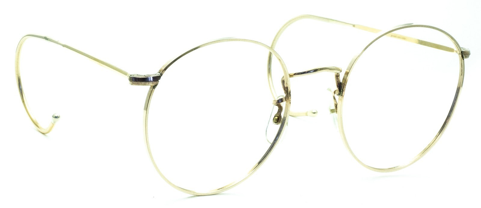 B.O.I.C. LONDON LINE (SAVILE ROW) Fairway Panto 49x20mm Gold RX Optical - NOS