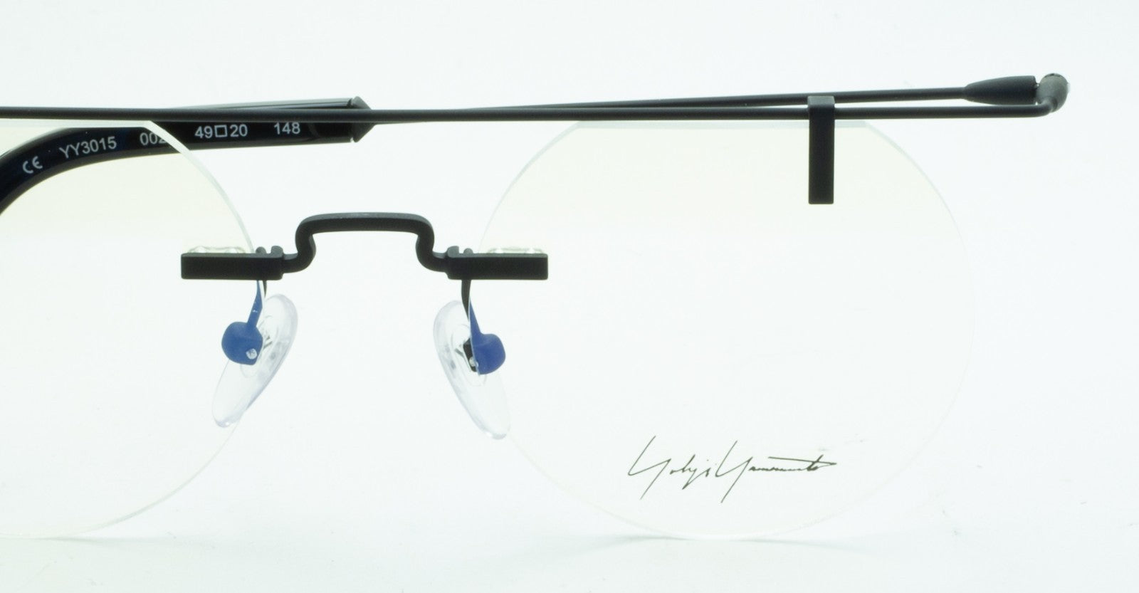 YOHJI YAMAMOTO YY3015 002 49mm Eyewear Eyeglasses Frames RX Optical - New France