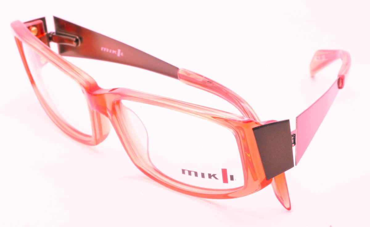 MIKLI M0613 03 Clear Red 54mm Eyewear RX Optical FRAMES Glasses Eyeglasses - New