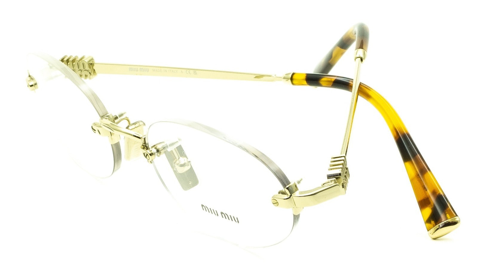 MIU MIU VMU 53W ZVN-1O1 53mm Eyewear FRAMES RX Optical Eyeglasses Glasses- Italy