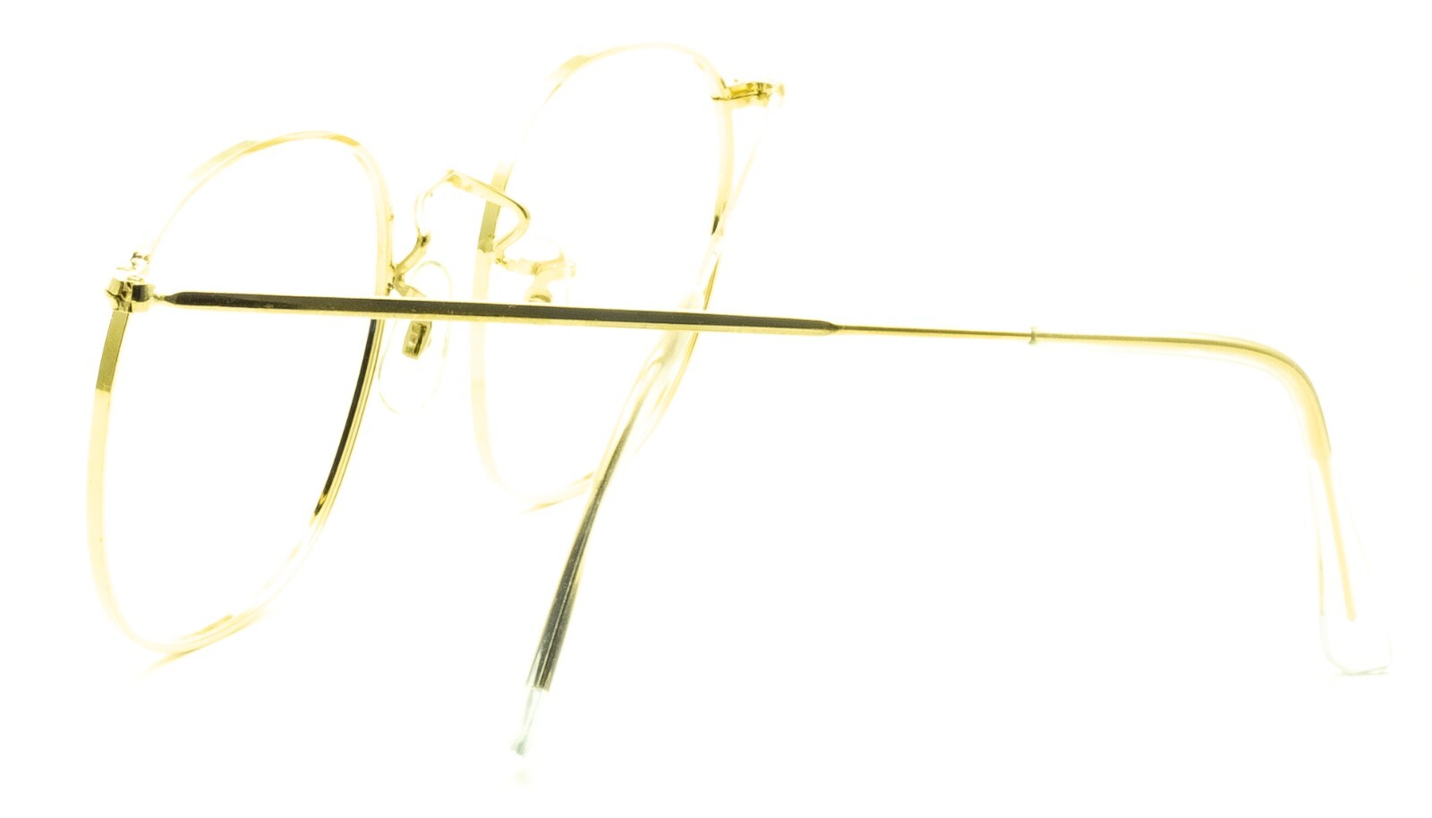 B.O.I.C. (SAVILE ROW) ENGLAND Gold 54x20mm PANTO Quadra RX Optical EyeglassesNOS