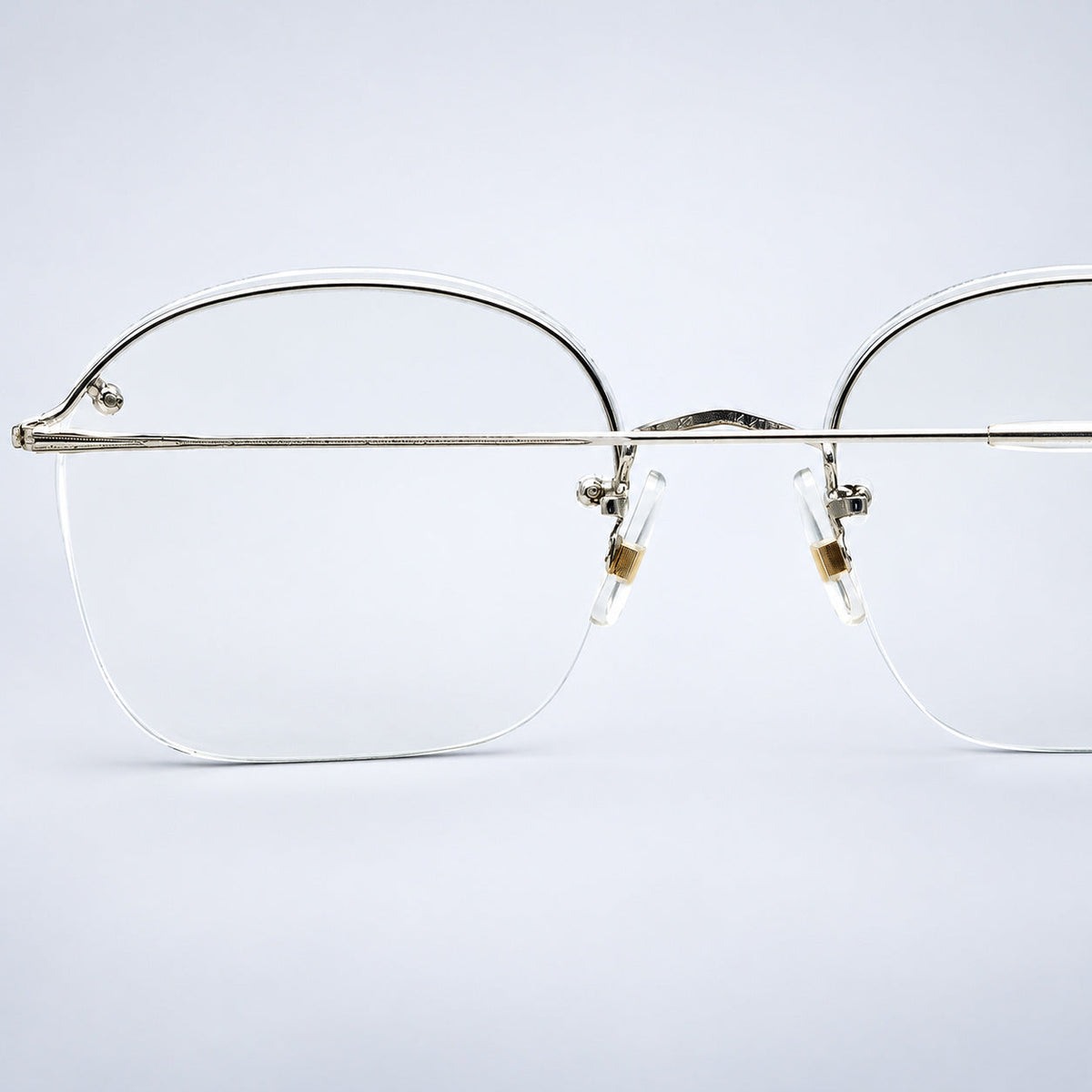 SAVILE ROW ENGLAND Rimway Rhodium 52x20mm Eyewear FRAMES RX Optical - New NOS