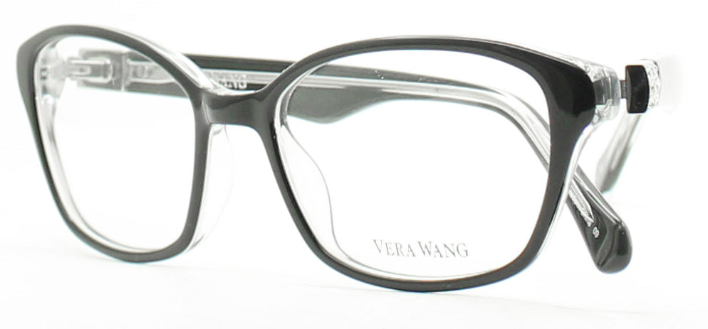 VERA WANG V317 BK Black 49mm RX Optical Eyewear FRAMES Glasses Eyeglasses - New
