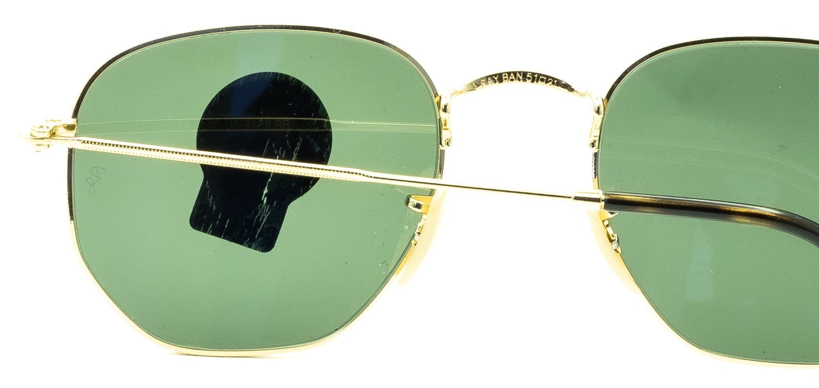 RAYBAN RB 3548-N 001 3N 51mm Hexagonal Sunglasses Shades Eyewear Frames - New