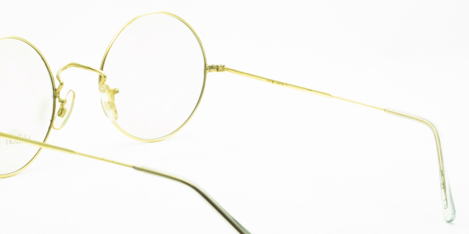 Hilton Classic 2 (SAVILE ROW) Round Gold 48x22mm FRAMES RX Optical Glasses - NOS