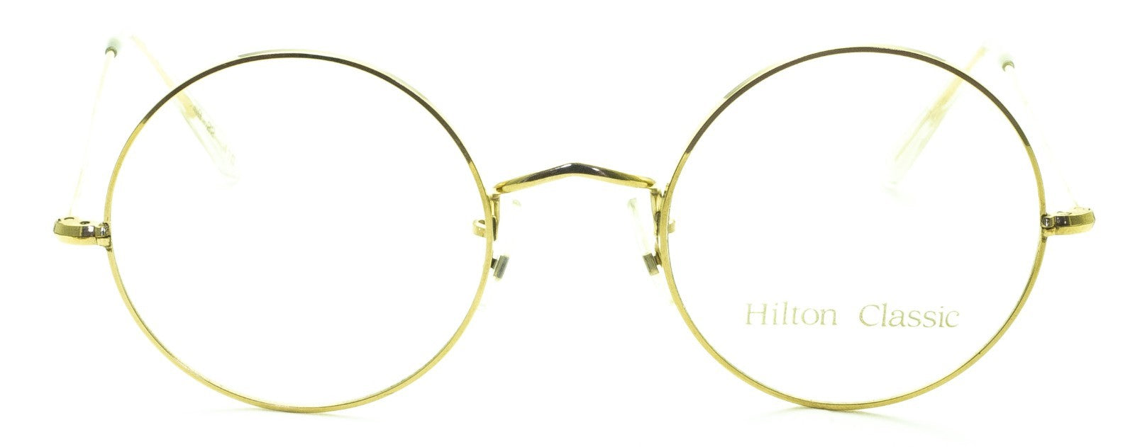 Hilton Classic 2 (SAVILE ROW) Round Gold 49x22mm FRAMES RX Optical Glasses - NOS
