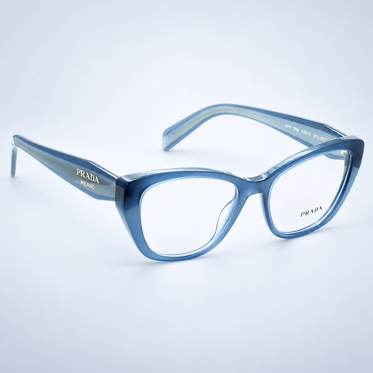 PRADA VPR 19W 07Q-1O1 53mm Eyewear FRAMES RX Optical Eyeglasses Glasses - Italy