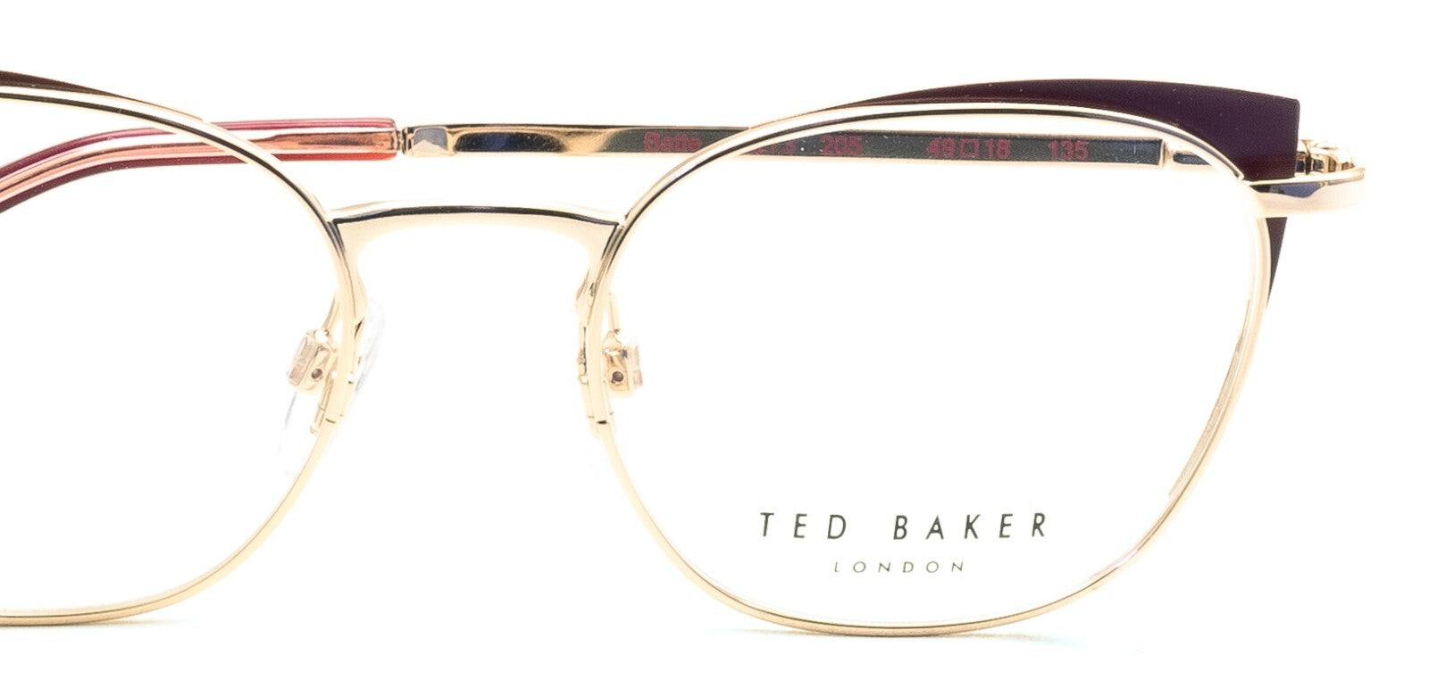 TED BAKER 2273 205 Bette 49mm Eyewear FRAMES Glasses Eyeglasses RX Optical - New