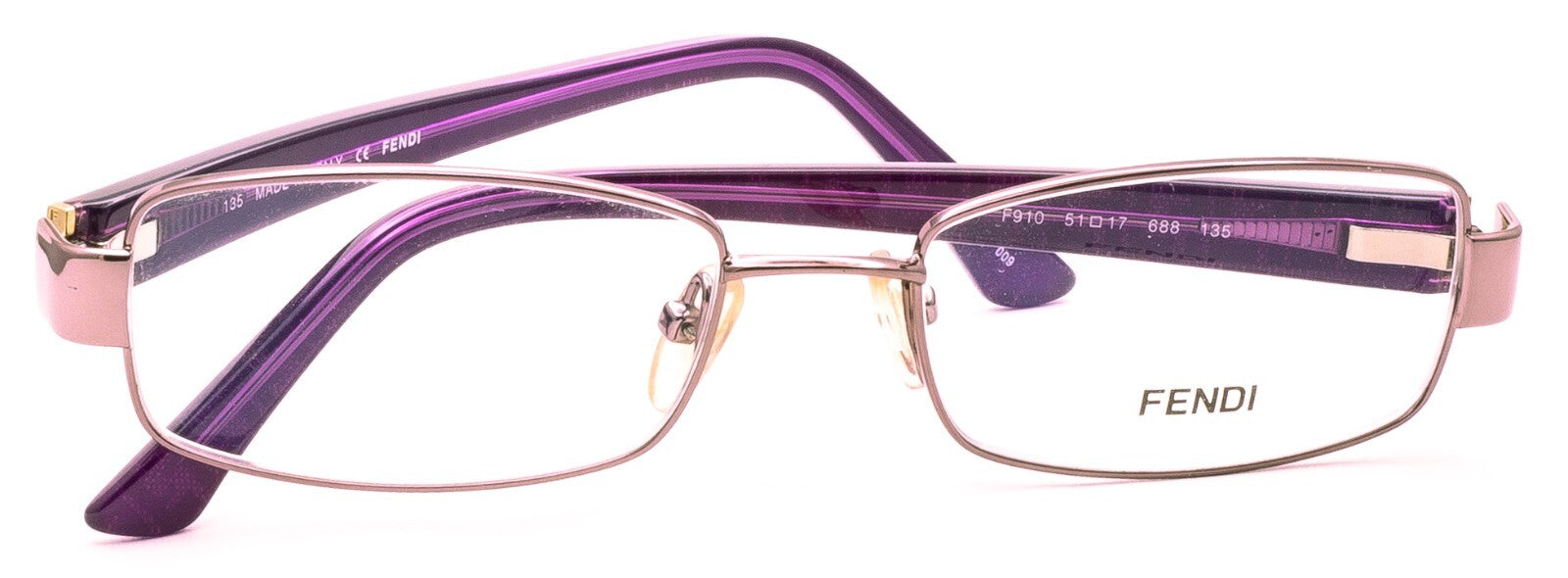 FENDI F910 688 51mm Eyewear RX Optical FRAMES Glasses Eyeglasses -New BNIB Italy