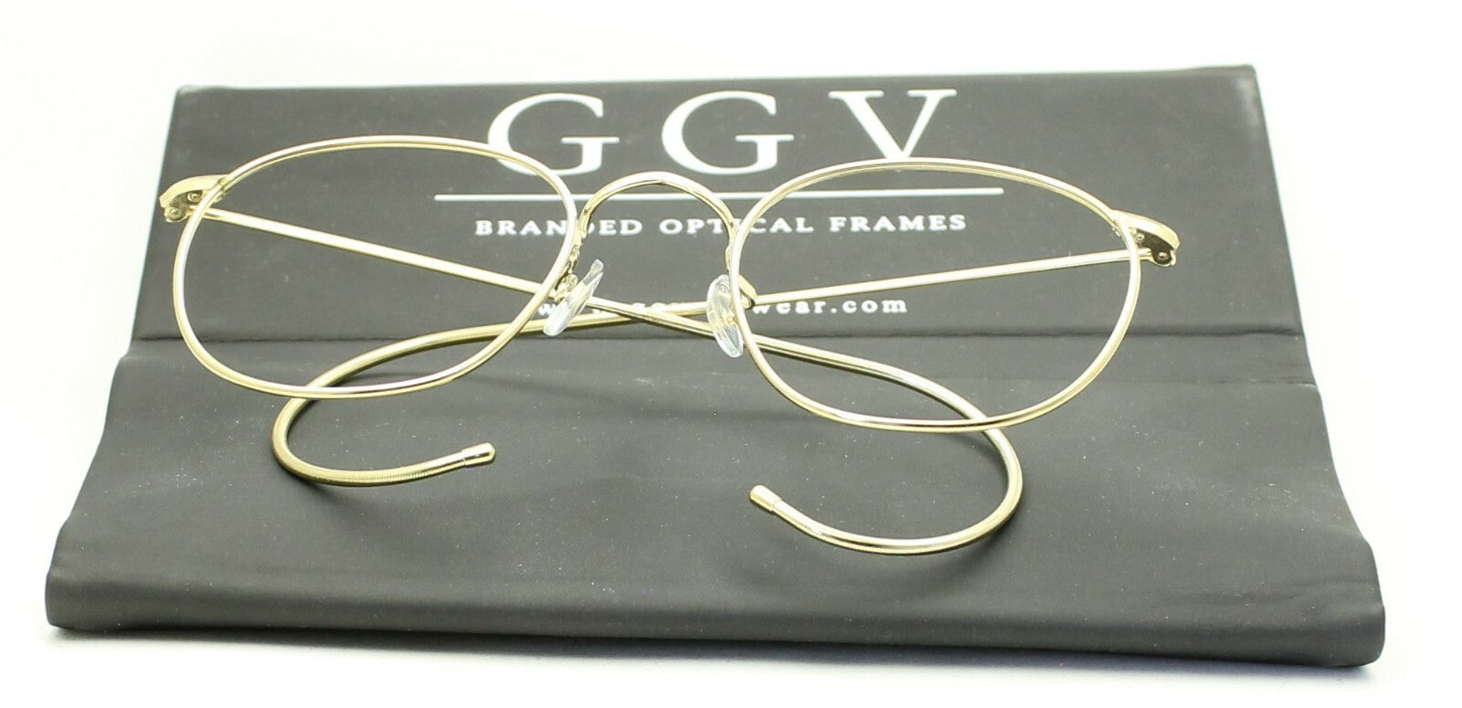SAVILE ROW ENGLAND Gold 48x20mm PANTO Quadra RX Optical Eyeglasses Frames - NOS