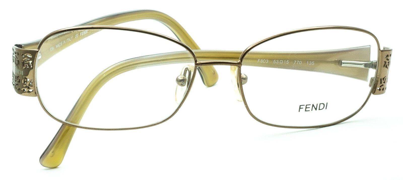 FENDI F803 770 53mm Eyewear RX Optical FRAMES Glasses Eyeglasses New - Italy