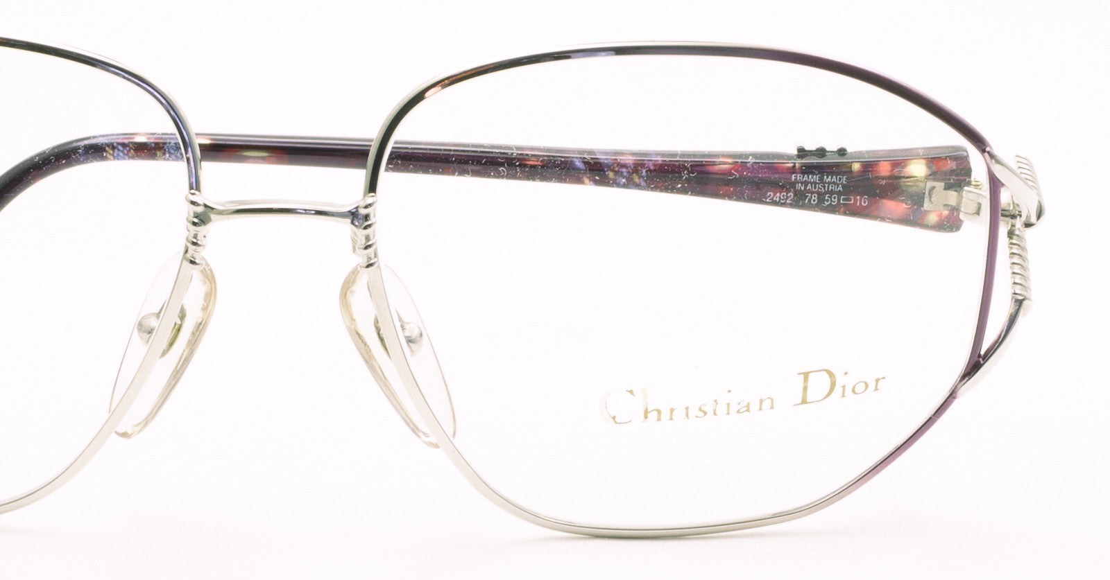 CHRISTIAN DIOR 2492 78 59mm Vintage Eyewear Glasses RX Optical FRAMES - Austria